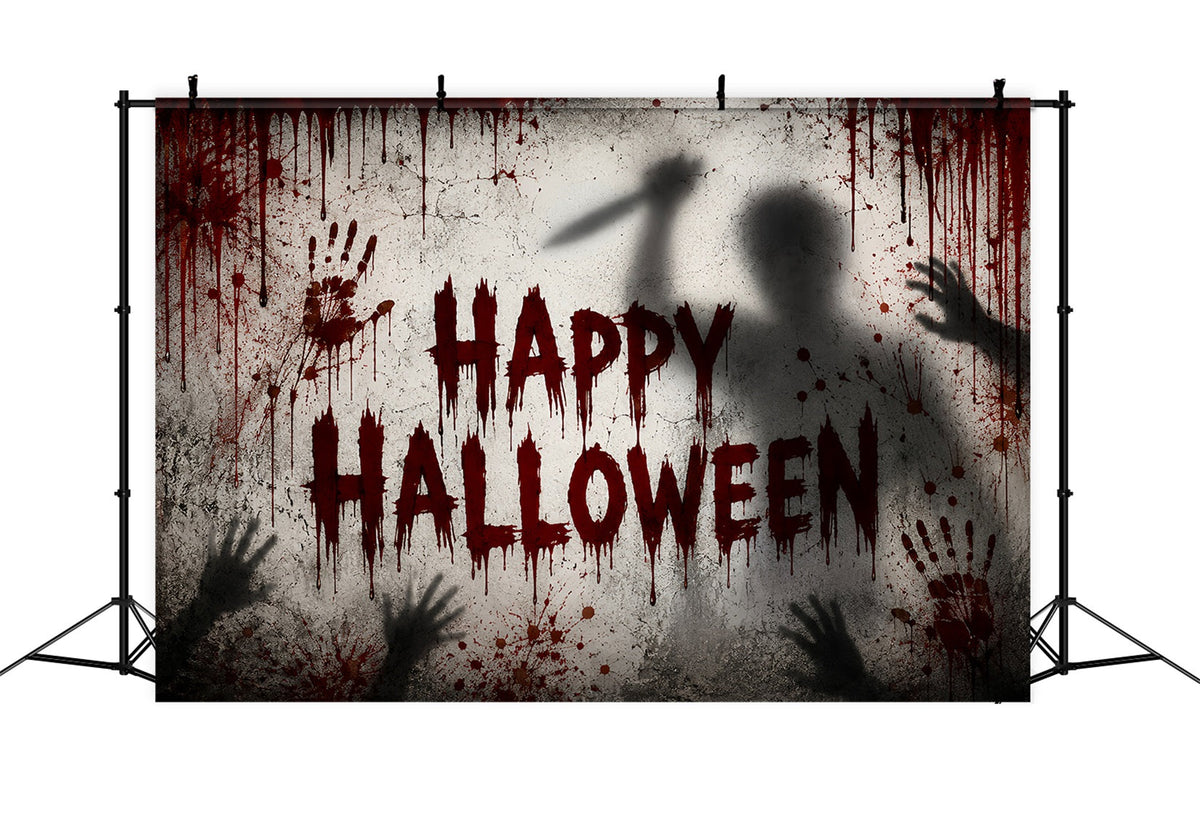 Halloween-Blutkulisse Blutige Schattenwand Horror-Halloween-Kulissen LXX67-109