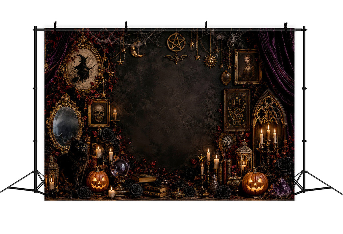 Hexen-Kulisse Gotische Okkulte Katzenaltar-Magie-Kulissen LXX67-251