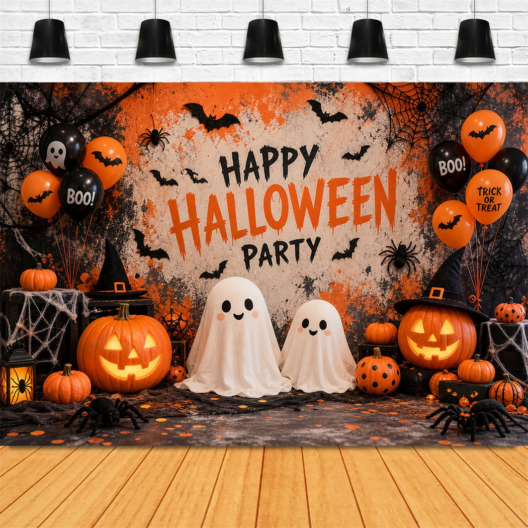 Halloween-Party-Fotohintergrund Geister Kürbis Ballon Dekoration Halloween-Hintergrund LXX67-57