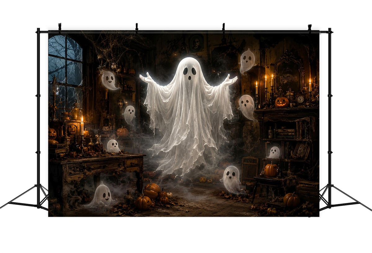 Halloween-Geisterkulisse Schwebender Geist Spukzimmer Gruselige Halloween-Kulisse LXX67-75