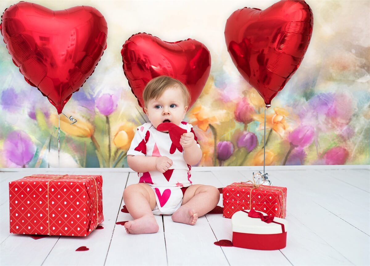 Ölgemälde Hazy Bunte Tulpen Traum Hintergrund M12-38