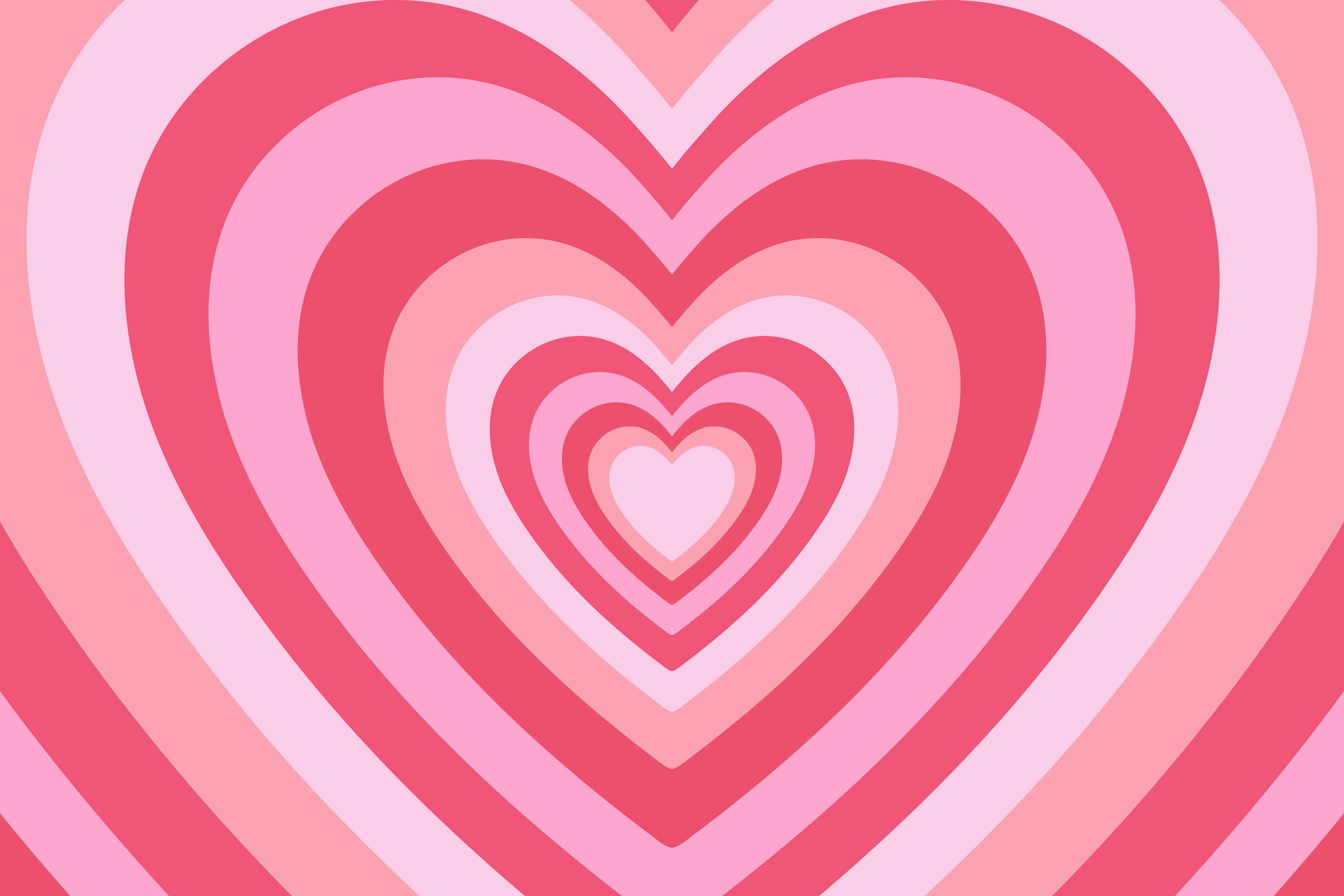 Valentinstag Psychedelic Ombre Rosa Multi Herz Hintergrund M12-46