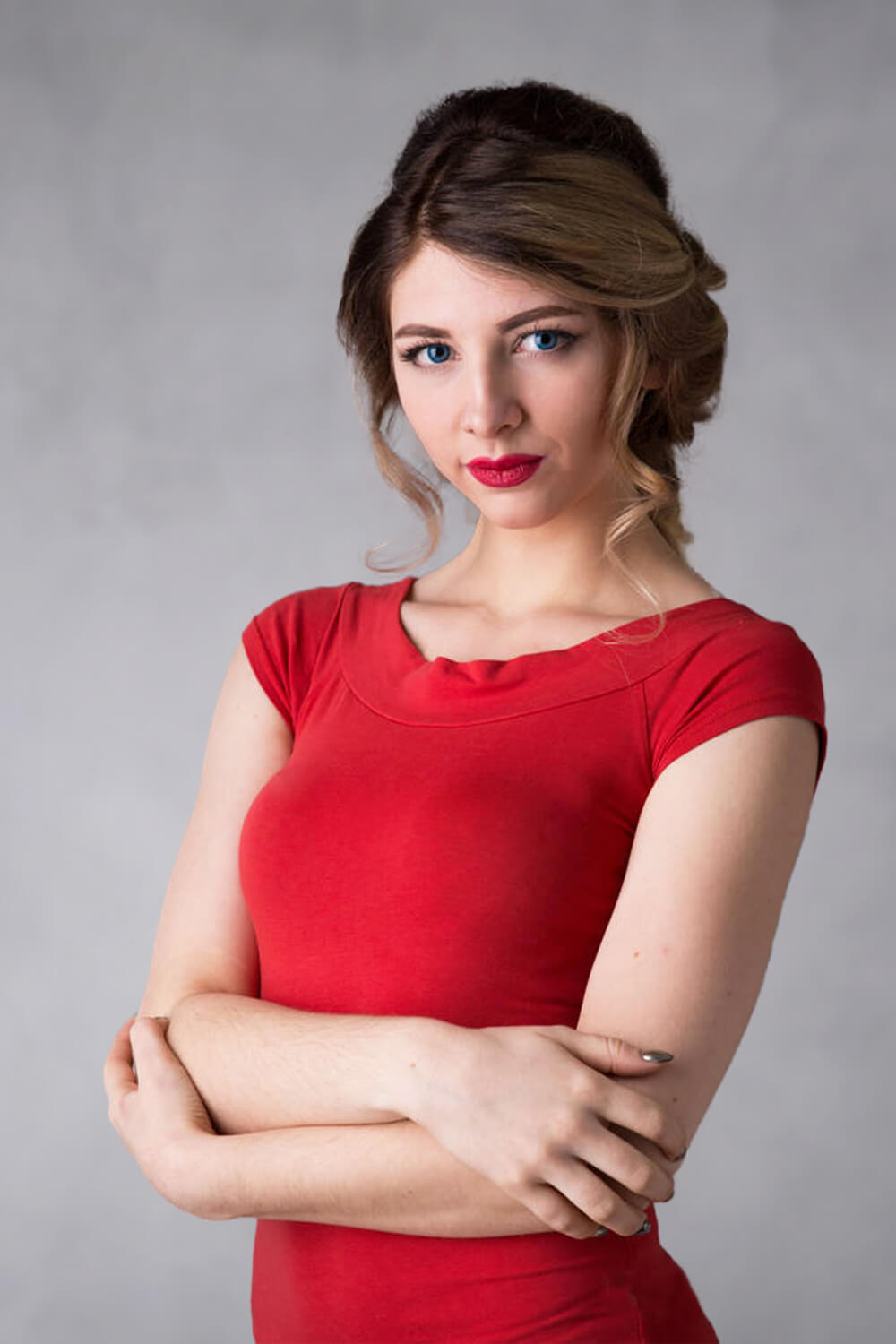 Zusammenklappbare hellgrau/dunkel schwarz-rot allmählich Textur doppelseitige Kulisse 1.5x2m M12-79