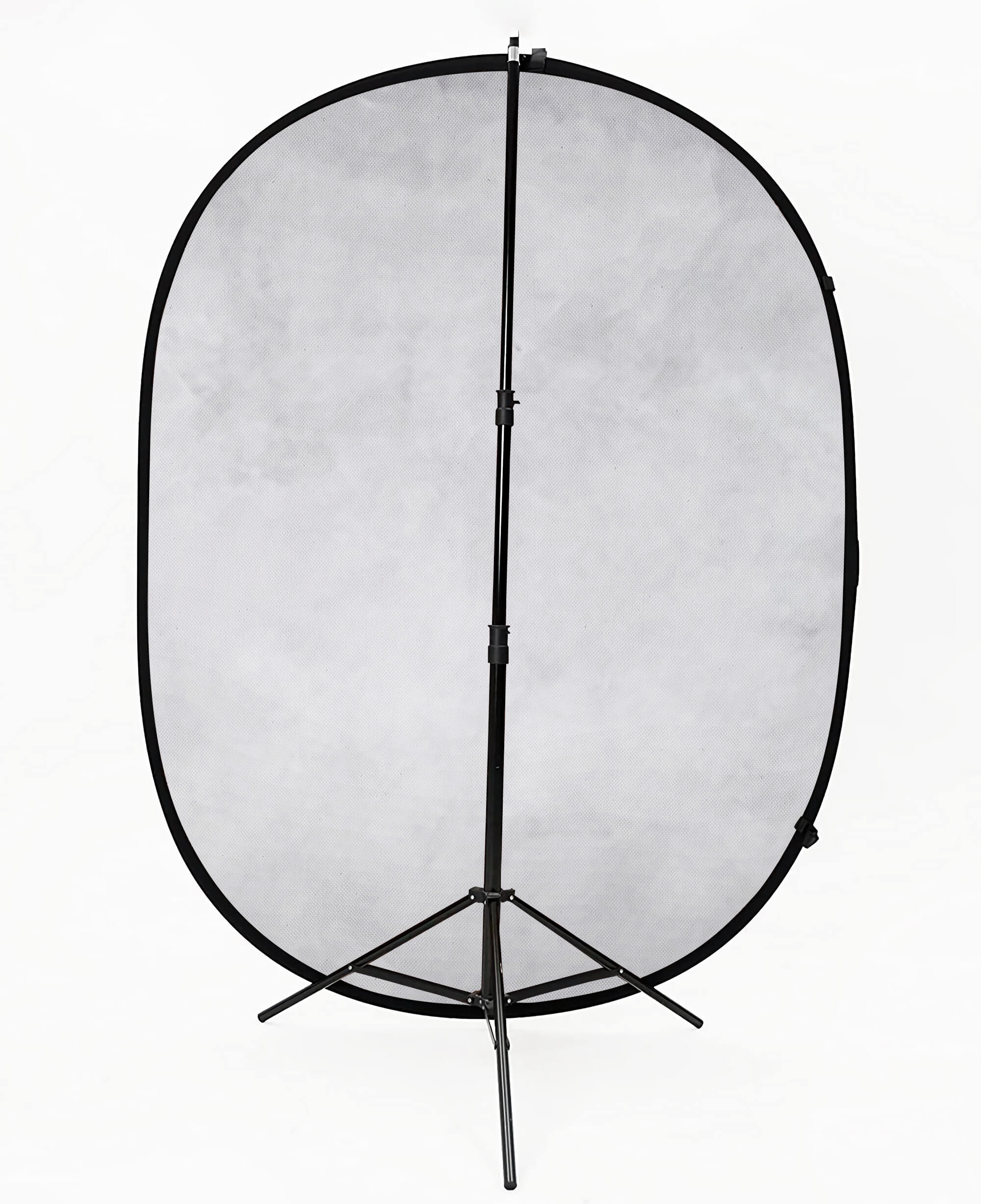 Zusammenklappbare hellgrau/dunkel schwarz-rot allmählich Textur doppelseitige Kulisse 1.5x2m M12-79