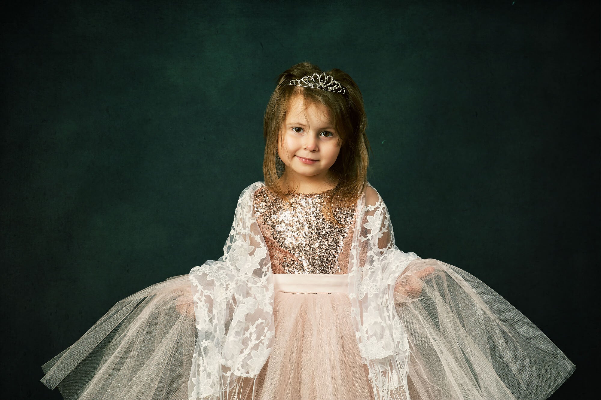 Abstraktes Sirenenblau-Grün Hintergrund für Studiofotografie DE M2-09