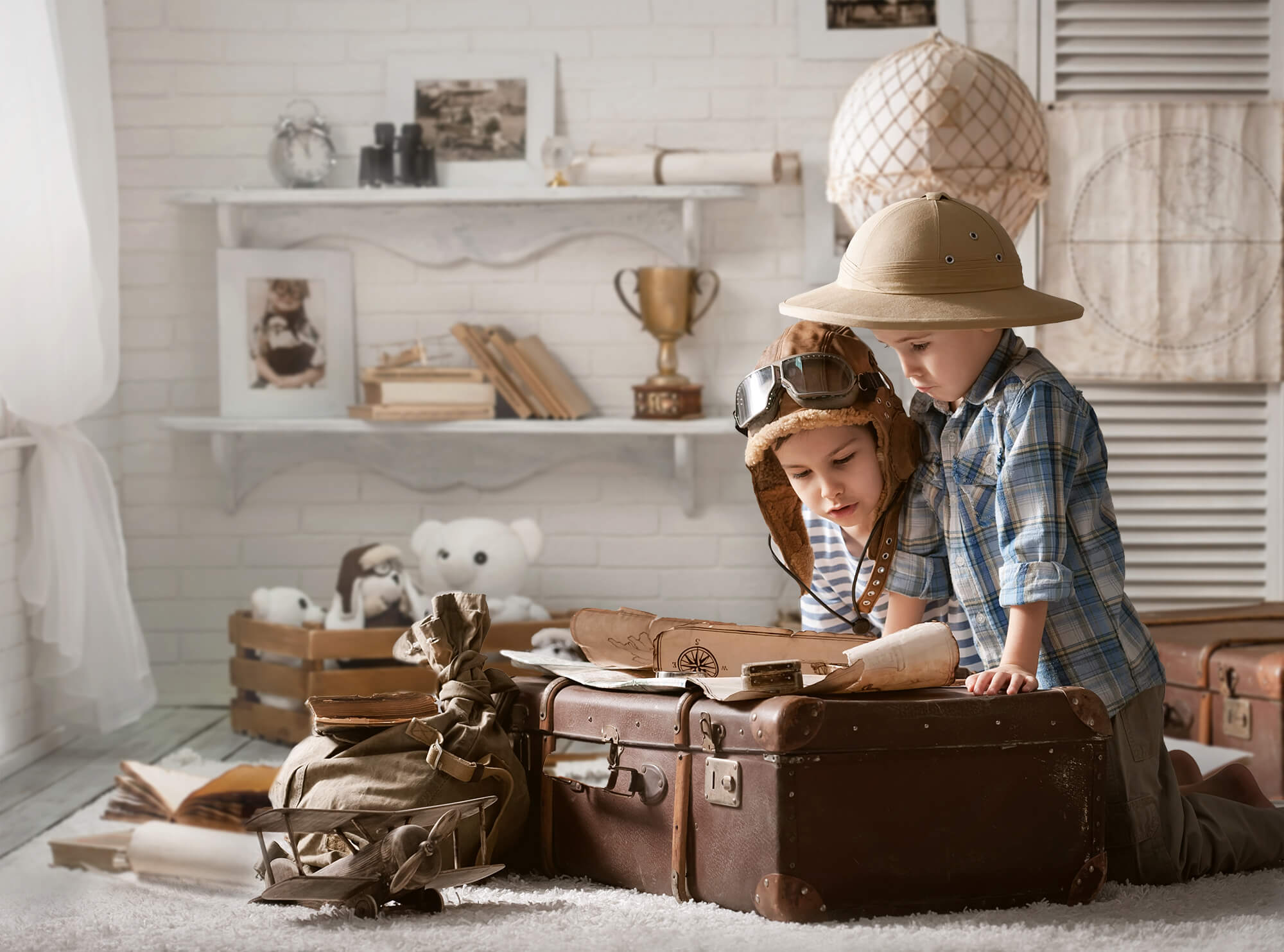 Globusreisen Bootsanker Zurück zur Schule Hintergrund M6-08
