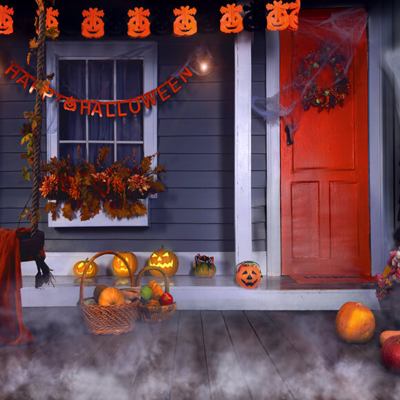 Kürbis Halloween Party Dekorations Hintergrund M6-128
