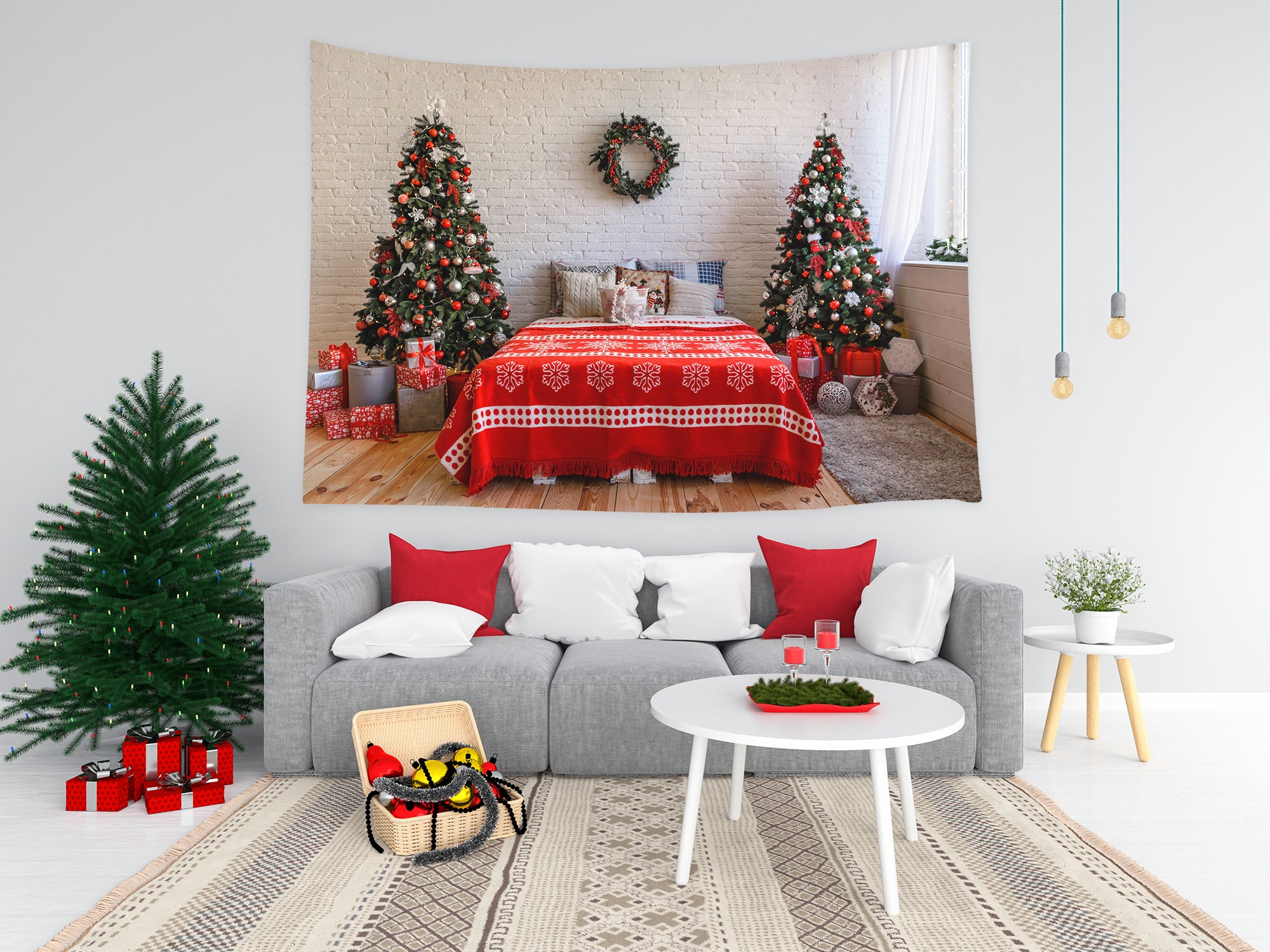Weihnachten Zimmer Wandteppich Festival Home Decor T-M8-63
