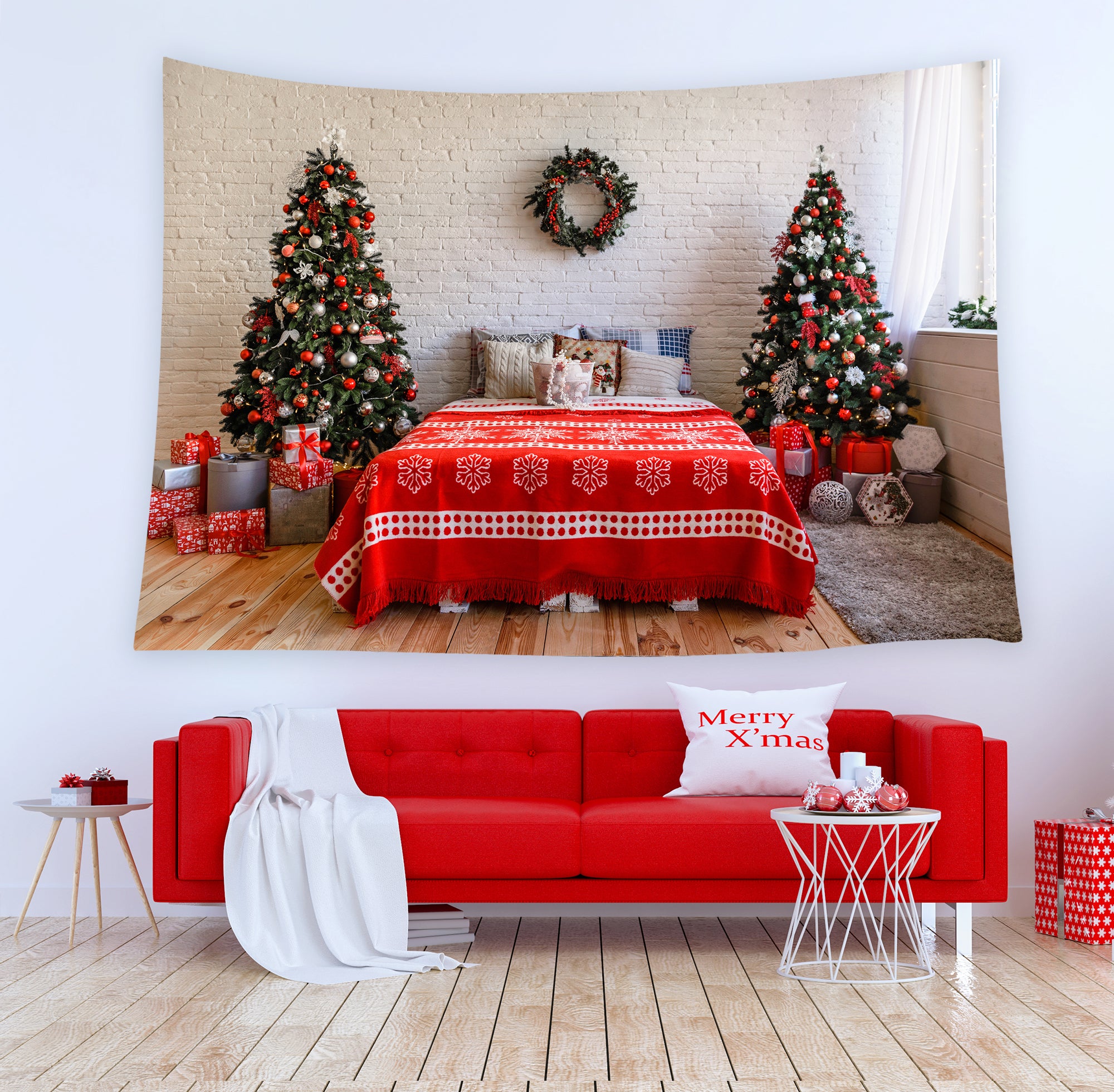 Weihnachten Zimmer Wandteppich Festival Home Decor T-M8-63
