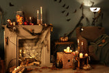 Halloween Kamin Fledermäuse Kulisse für Fotografie M9-35