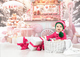 Candy Shop Cart Weihnachten Fotografie Hintergrund M9-61