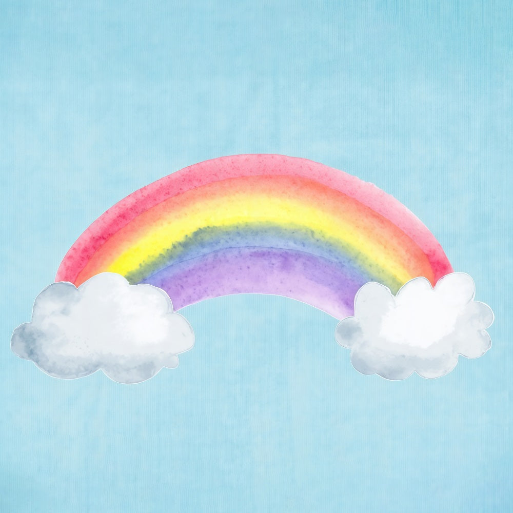 Smash Cake Hintergrund Bunter Regenbogenhimmel Geburtstag Hintergründe MRR10-18