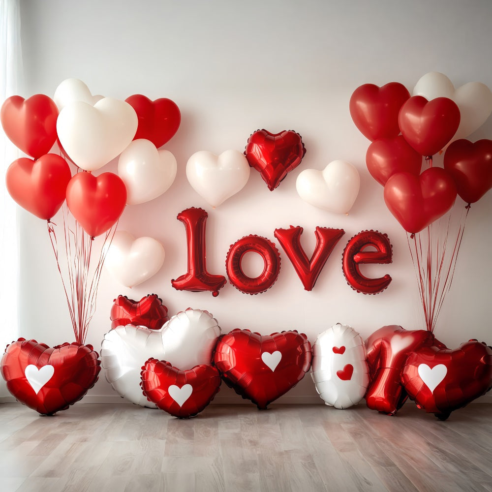 Valentinstag-Ballon-Hintergrund Herzballon Liebe Valentinstag-Hintergrund MRR11-99