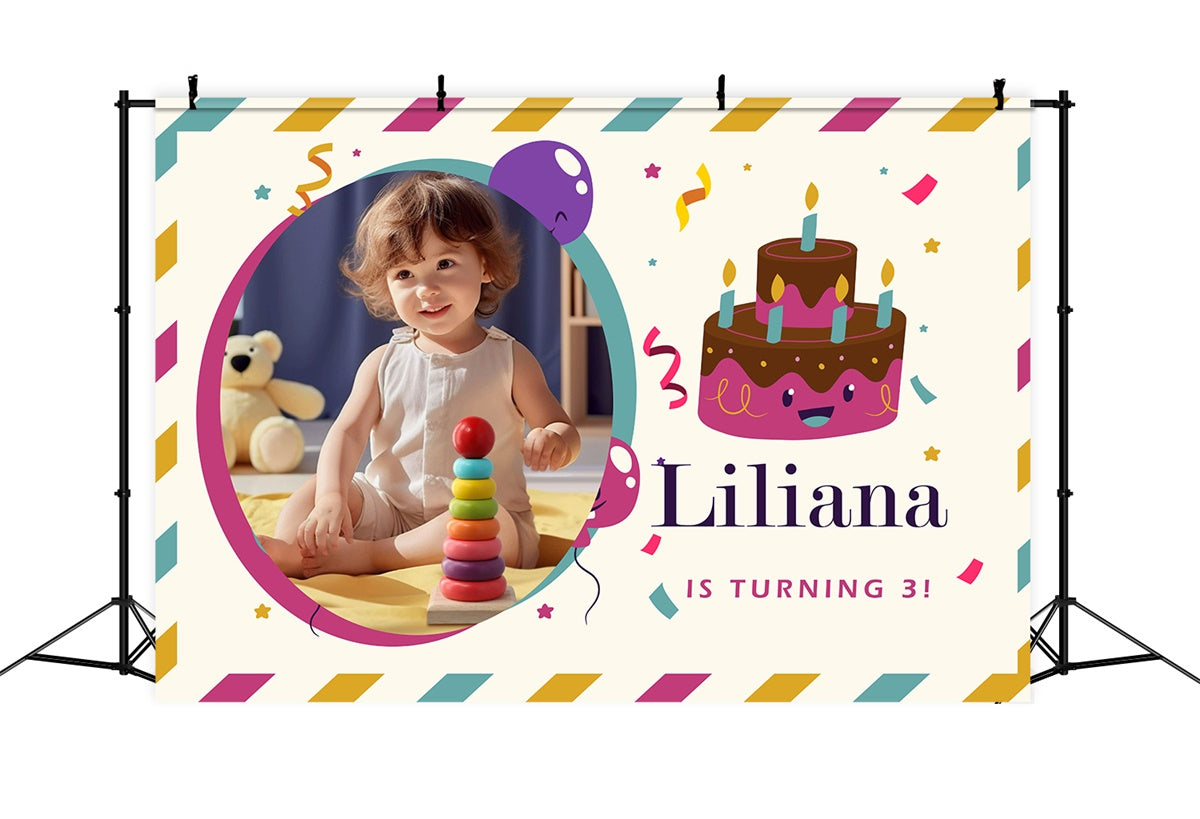 Custom Birthday Backdrops Bunte Konfetti Party Backdrop MRR3-17