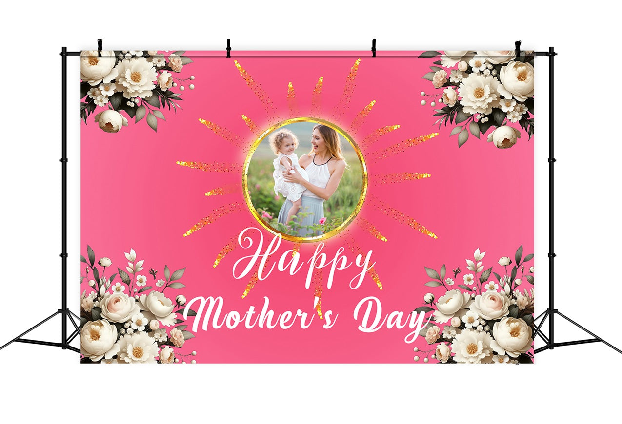 Muttertag Fotokulisse Ideen Sonnengeküsste Blumen Rahmen Personalisierte Kulisse MRR3-50