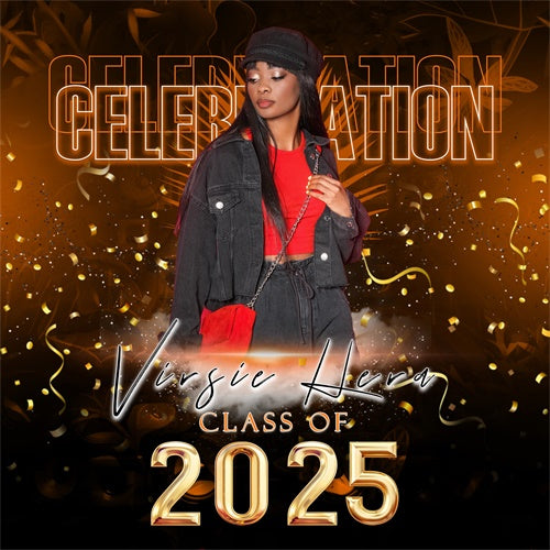 Personalisierte Graduation Backdrop Zuversicht Glow Party Graduation Backdrop MRR6-35