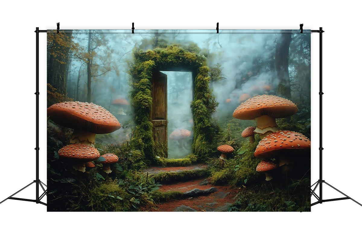 Backdrop Zauberwald Moostor Pilz Foto Hintergrund MRR7-100