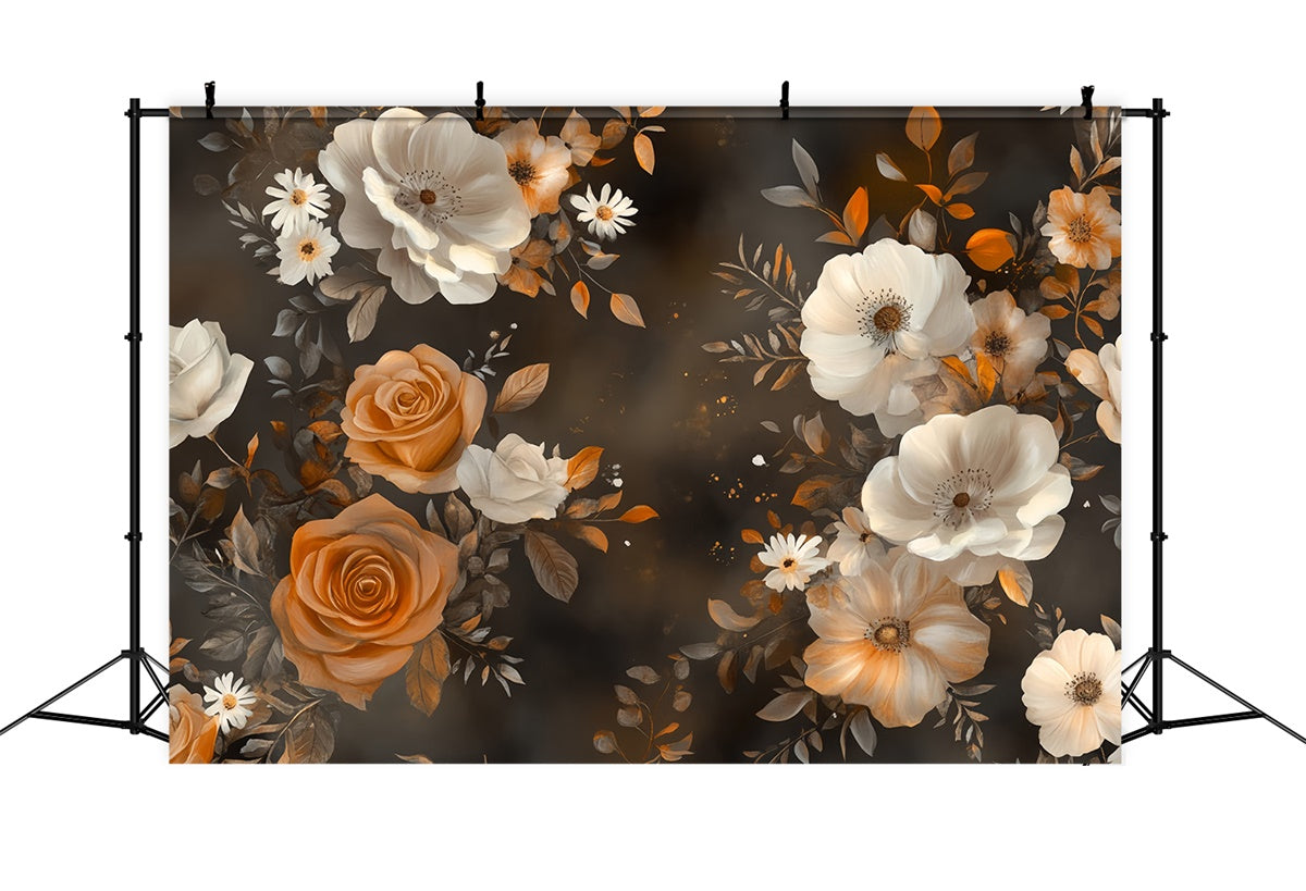 Backdrops Kunst Herbst Eleganz Floral Stoff Backdrop MRR7-191