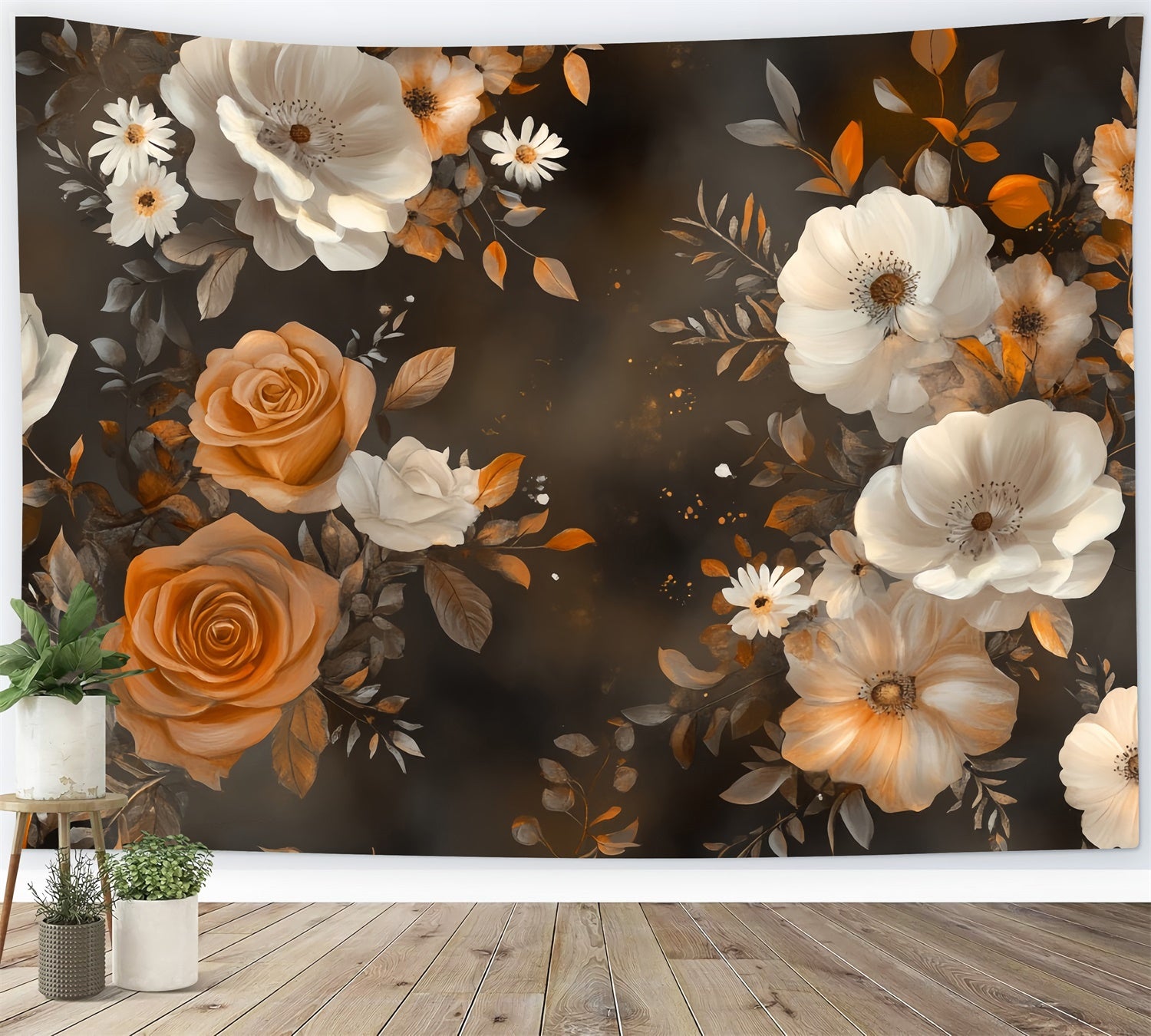 Backdrops Kunst Herbst Eleganz Floral Stoff Backdrop MRR7-191