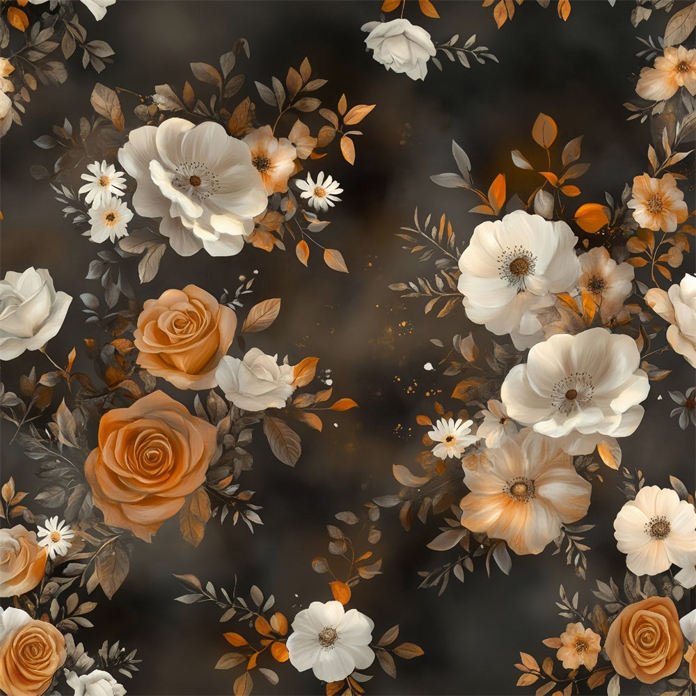 Backdrops Kunst Herbst Eleganz Floral Stoff Backdrop MRR7-191