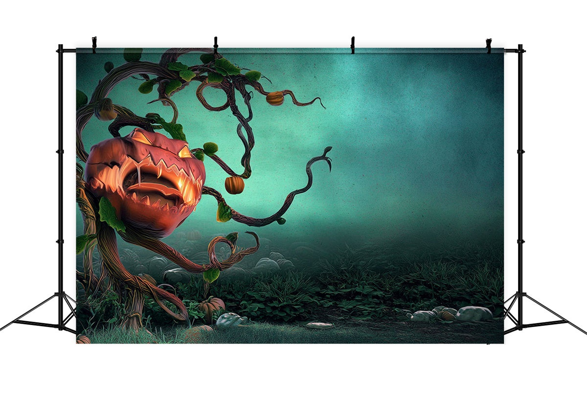 Gruselige Halloween-Hintergründe Gespenstische Kürbisbestie Hintergrund MRR7-28