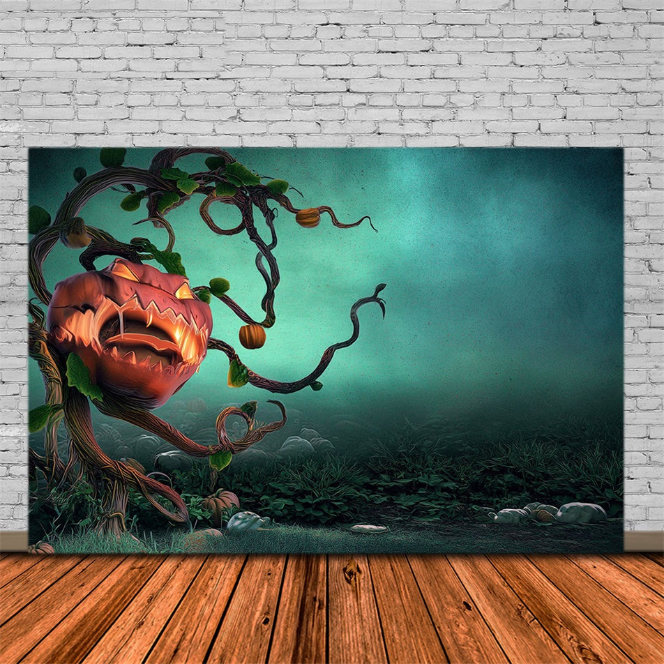 Gruselige Halloween-Hintergründe Gespenstische Kürbisbestie Hintergrund MRR7-28