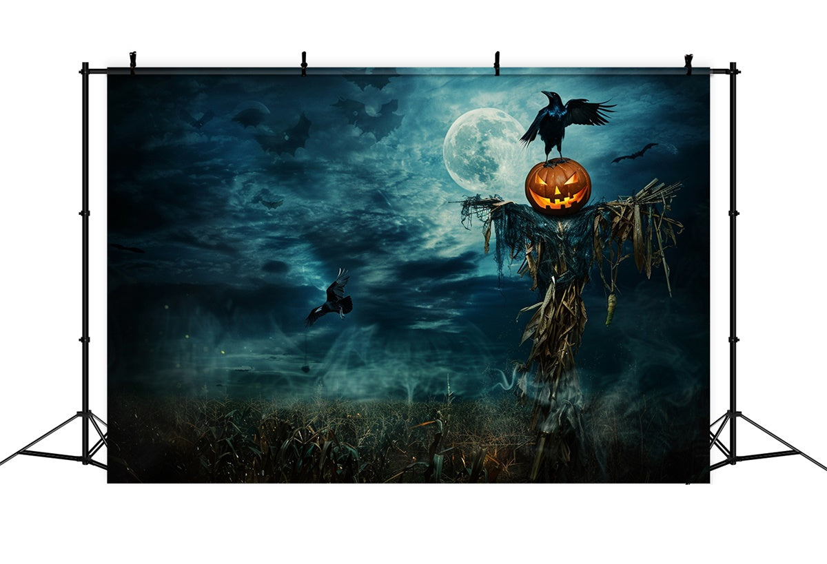 Halloween Backdrop Ideen Mondlicht Ernte Horror Backdrop MRR7-44