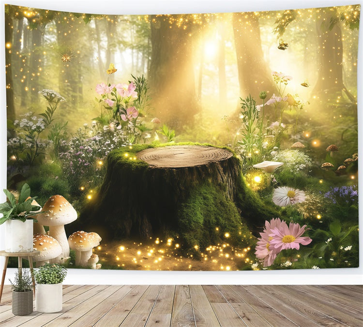Fantasy Forest Backdrop Sonnenstrahl Feenwiese Foto Hintergrund MRR7-94
