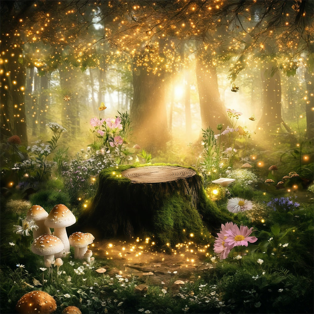 Fantasy Forest Backdrop Sonnenstrahl Feenwiese Foto Hintergrund MRR7-94