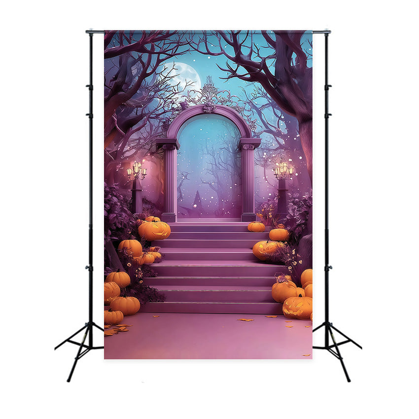 Halloweenkulissen Fantasiewald Mystery Arch Halloween Foto Hintergrund MRR8-35