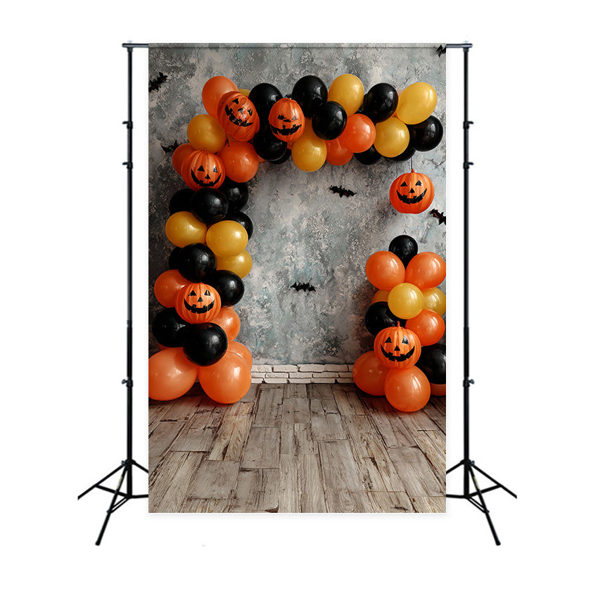 Halloween Fotografie Backdrop Kürbis Ballon Fledermaus Halloween Foto Hintergrund MRR8-37
