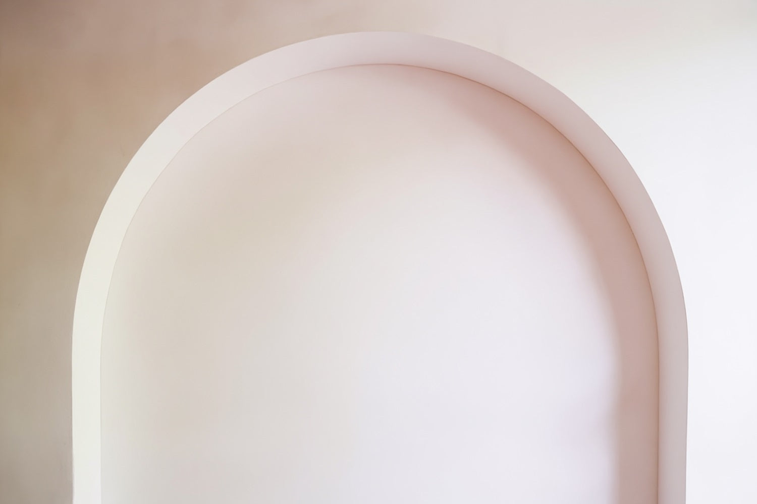 Boho-Fotohintergrund Minimalistischer, weicher, weißer Bogenrahmen Bohemian-Fotohintergrund MRR9-109