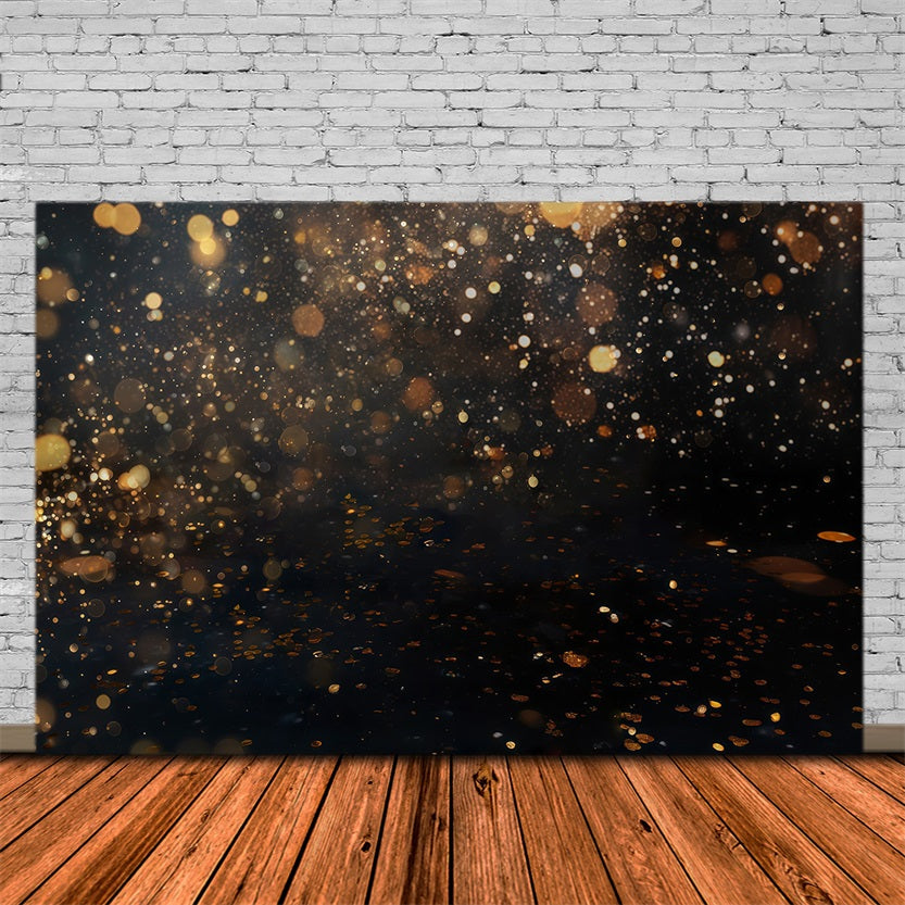 Glitzer-Bokeh-Fotohintergrund Golden funkelnde Glitzerlichter Bokeh-Fotohintergrund MRR9-54