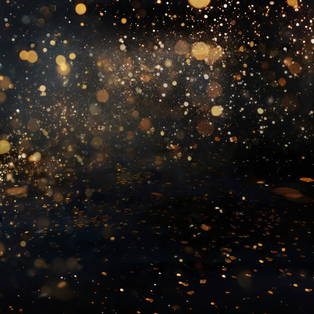 Glitzer-Bokeh-Fotohintergrund Golden funkelnde Glitzerlichter Bokeh-Fotohintergrund MRR9-54