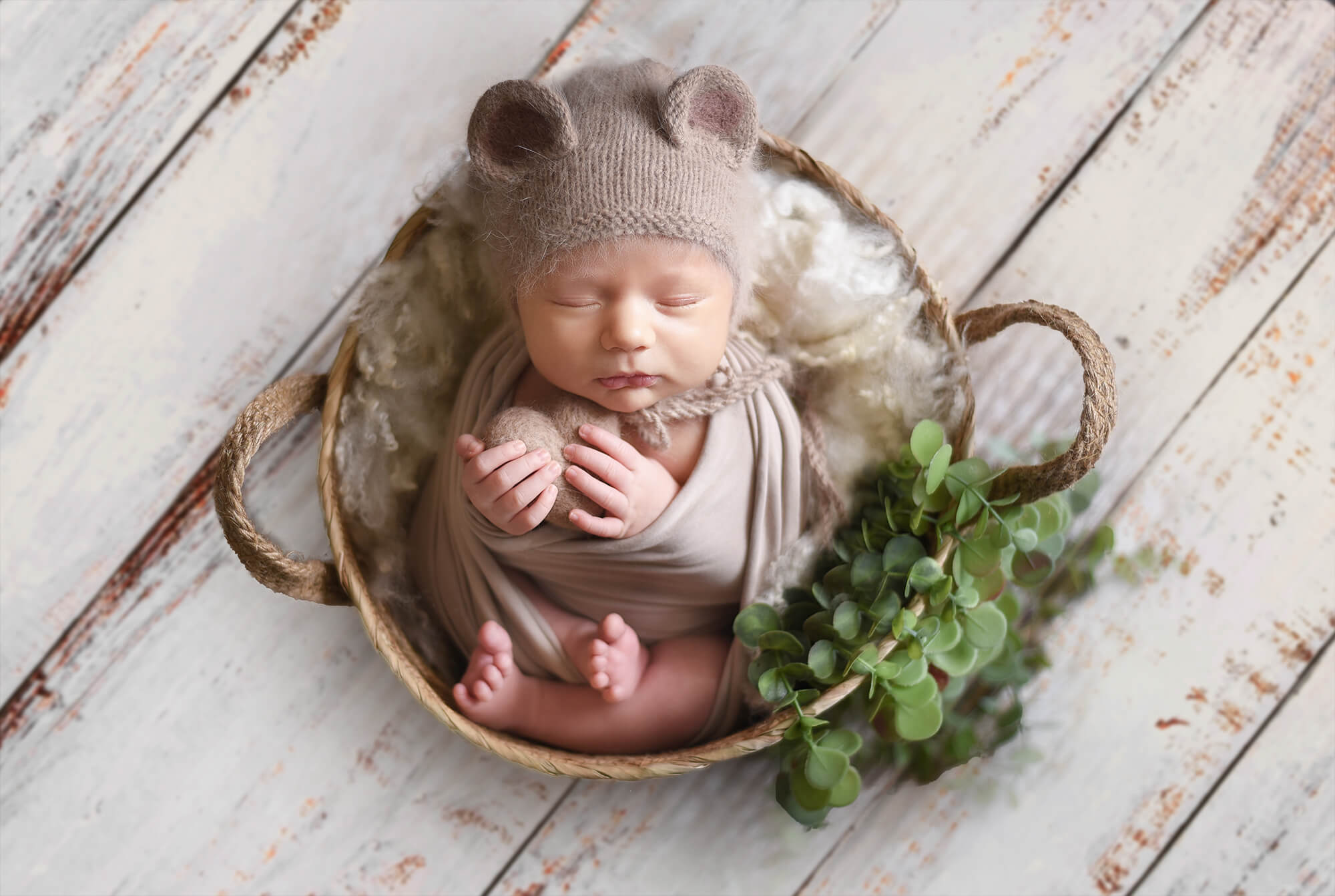 Weiß bemalte Holzbodenmatte für die Fotografie RM12-63