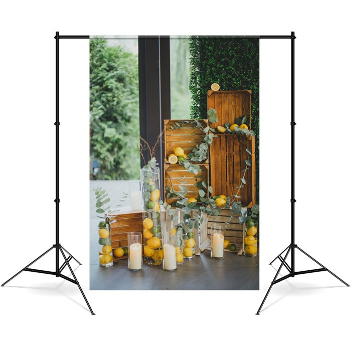 Sommer Zitrone Greenery Frische Kulisse RR3-31