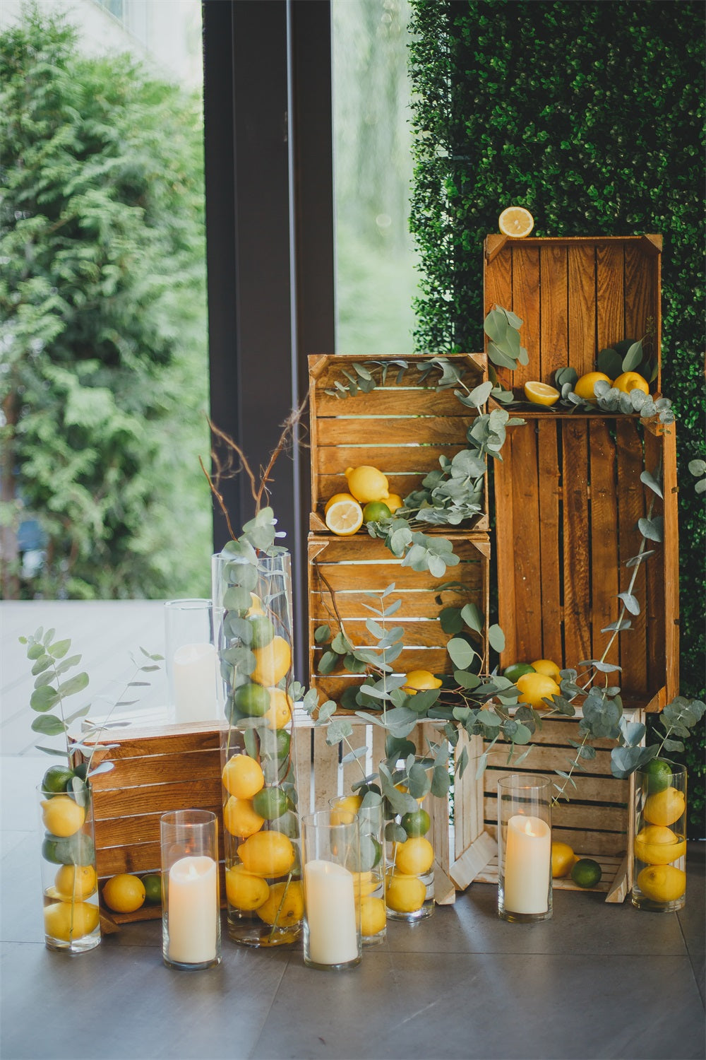 Sommer Zitrone Greenery Frische Kulisse RR3-31