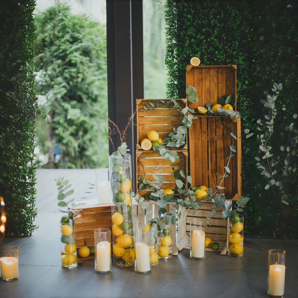 Sommer Zitrone Greenery Frische Kulisse RR3-31