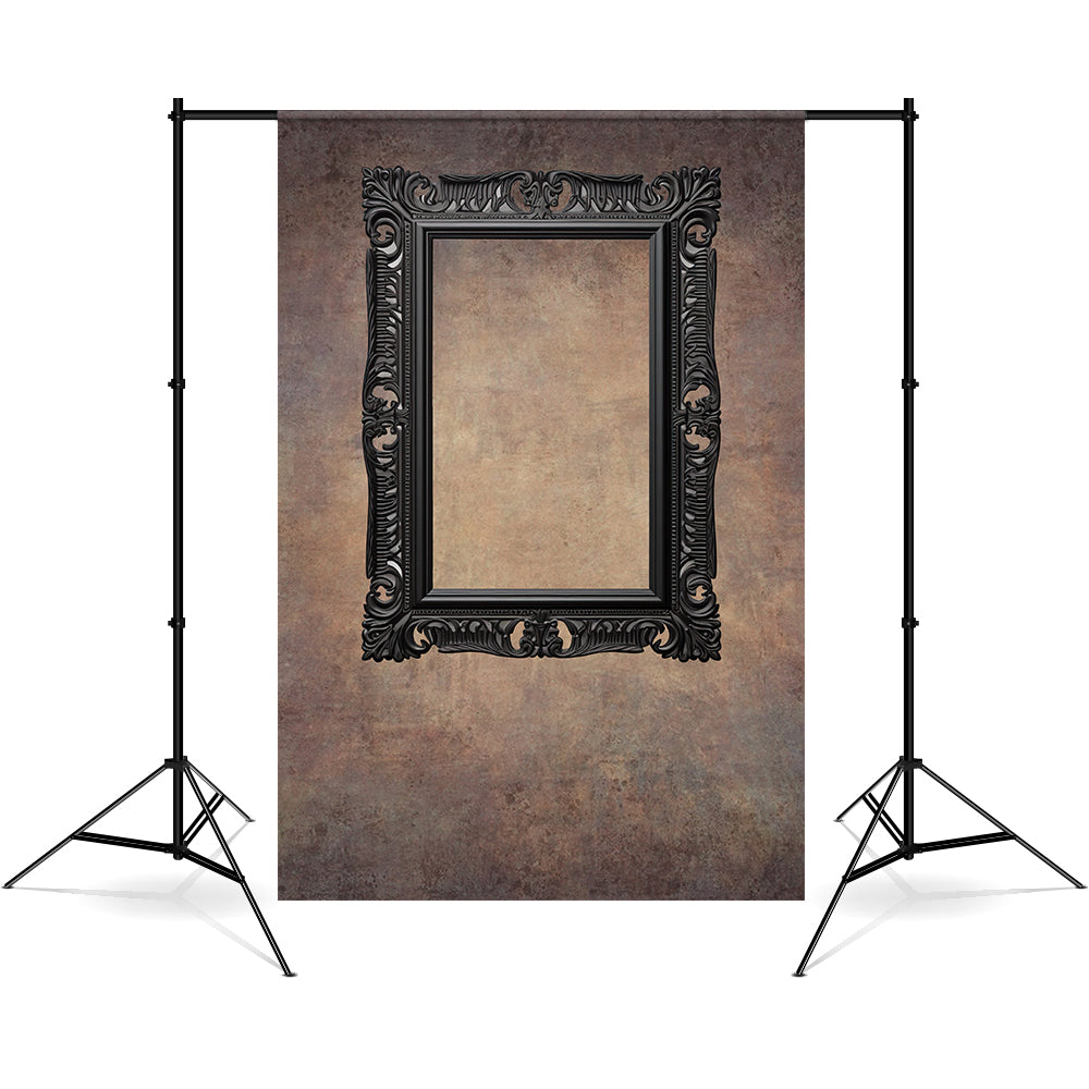 DBackdrop Kunst Schwarz Vintage Fotorahmen Abstrakte Hintergrund RR4-20