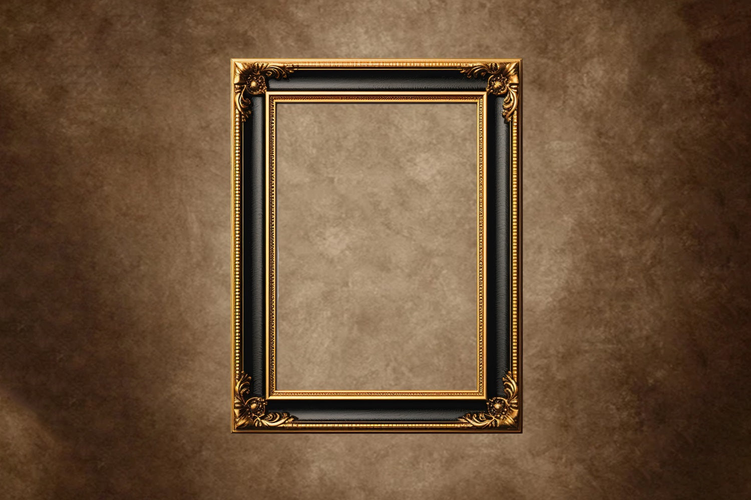 DBackdrop Kunst Vintage Rechteckiger Fotorahmen Braun Abstrakte Hintergrund RR4-53