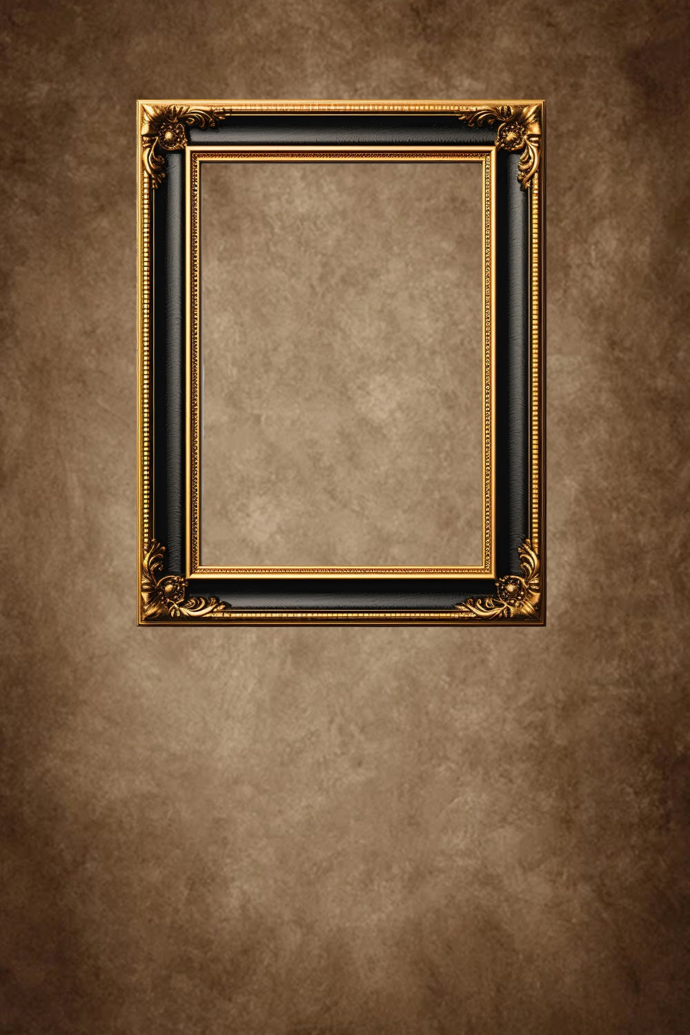 DBackdrop Kunst Vintage Rechteckiger Fotorahmen Braun Abstrakte Hintergrund RR4-53