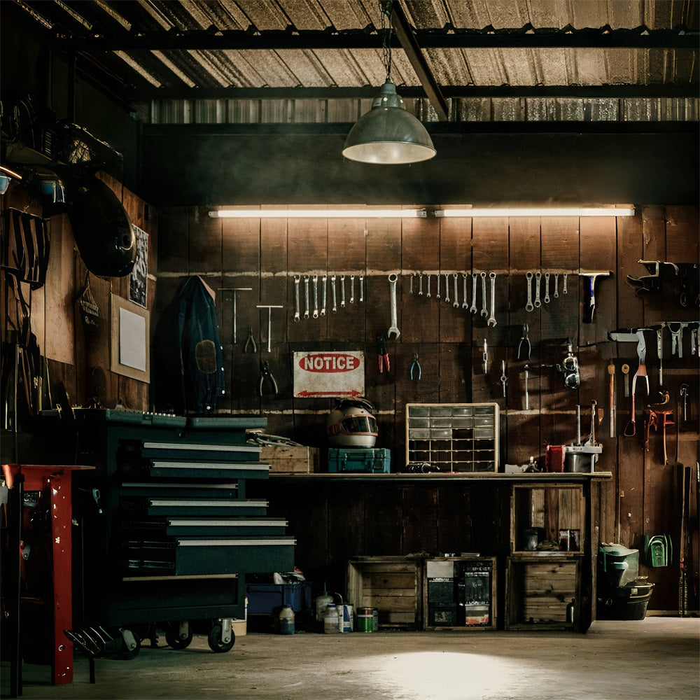 Vatertag Familie Werkzeuge Zimmer hängende Werkzeuge Hintergrund RR5-17