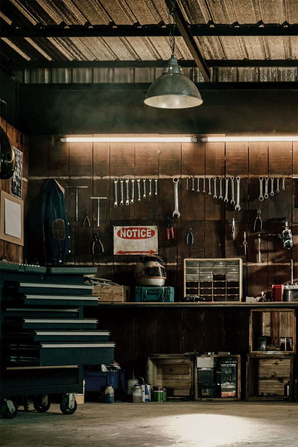 Vatertag Familie Werkzeuge Zimmer hängende Werkzeuge Hintergrund RR5-17