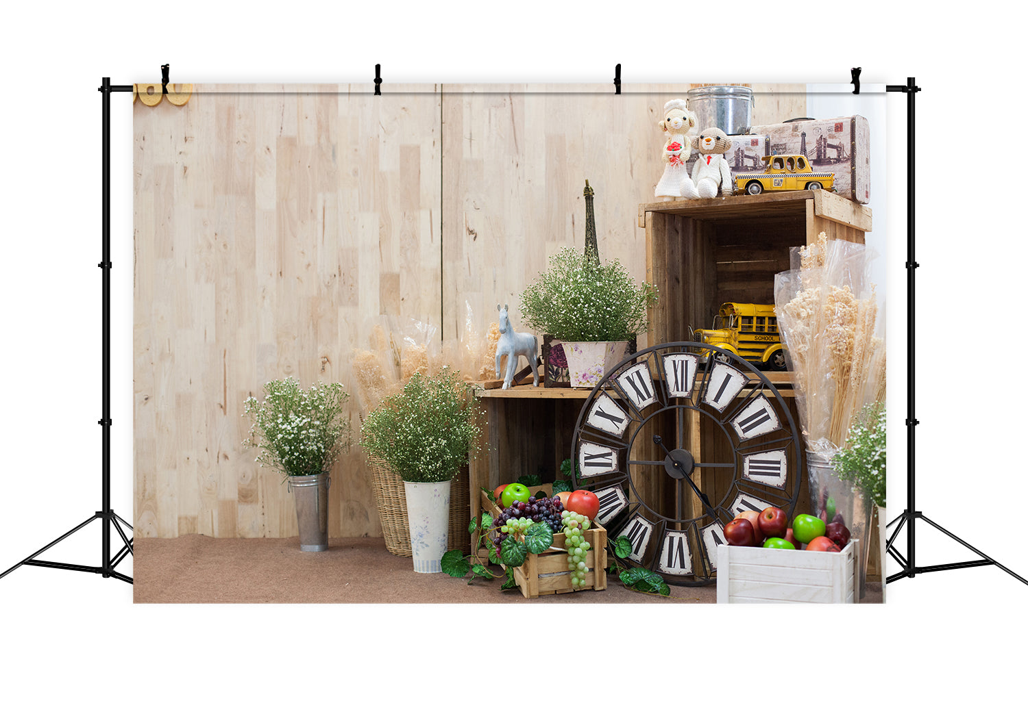 Blumen Grünzeug Dekor Fotostand Hintergrund RR5-26