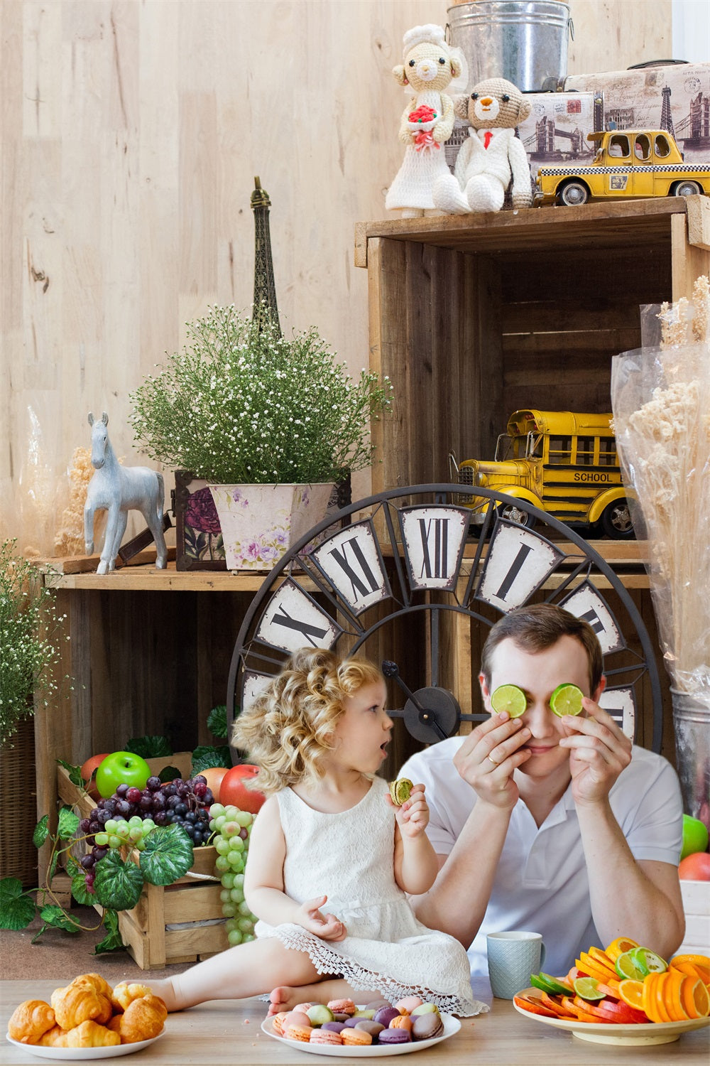 Blumen Grünzeug Dekor Fotostand Hintergrund RR5-26