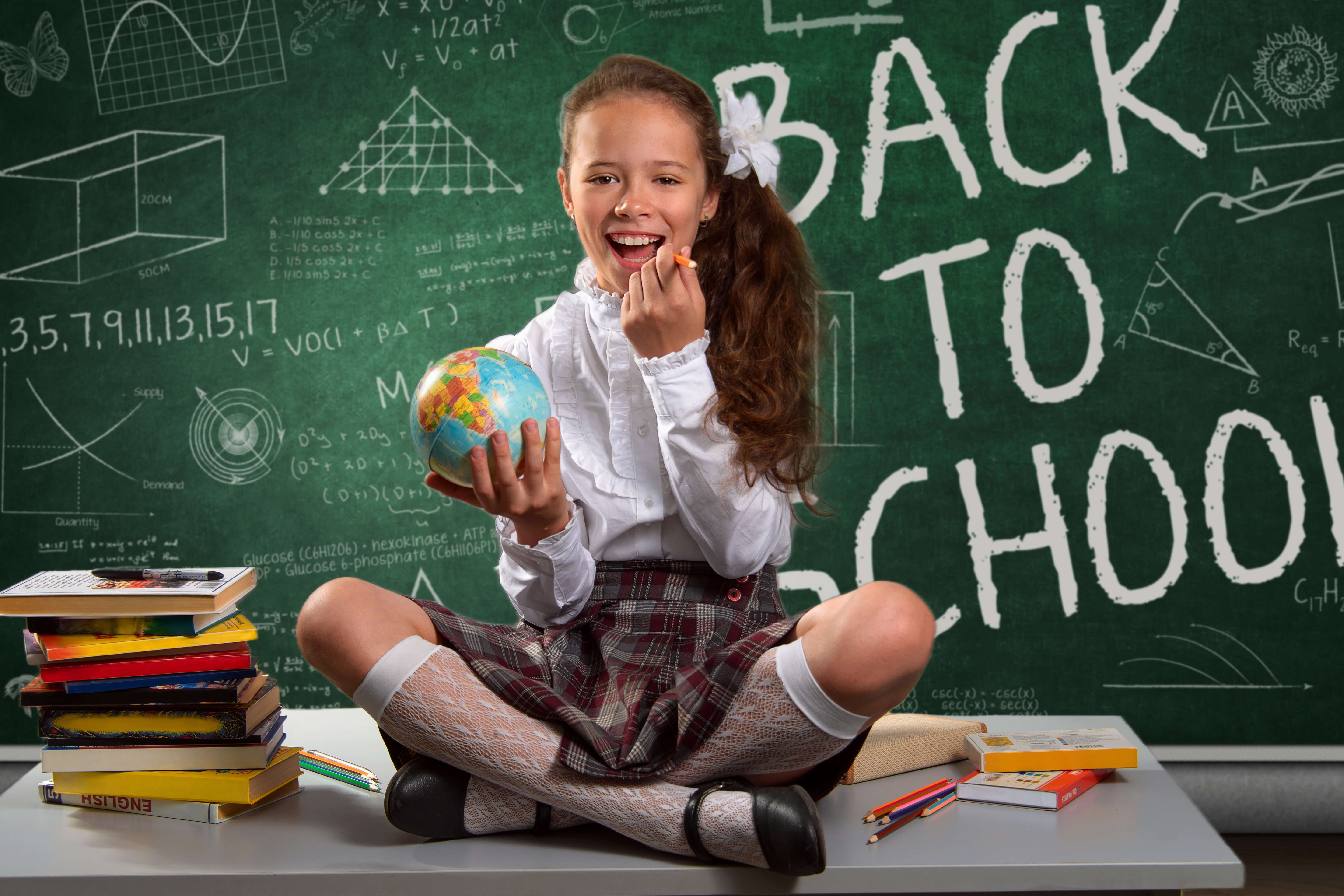 Back to School Kreidetafel Fotografie Hintergrund RR6-42