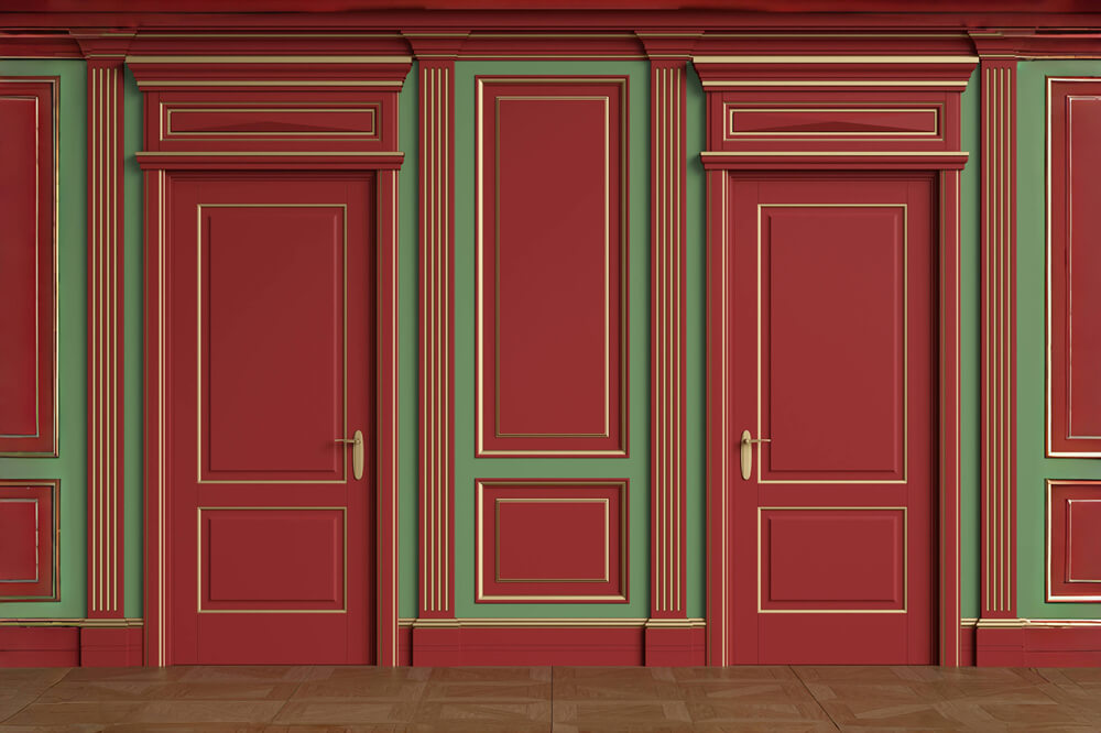 Elegante Retro-Wand-Fotostand-Hintergrundkulisse RR6-73