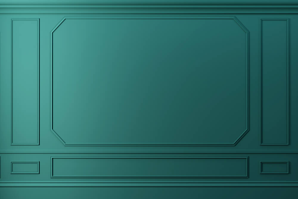 Klassisch Luxuriös Grün Retro Wand Hintergrund RR6-74