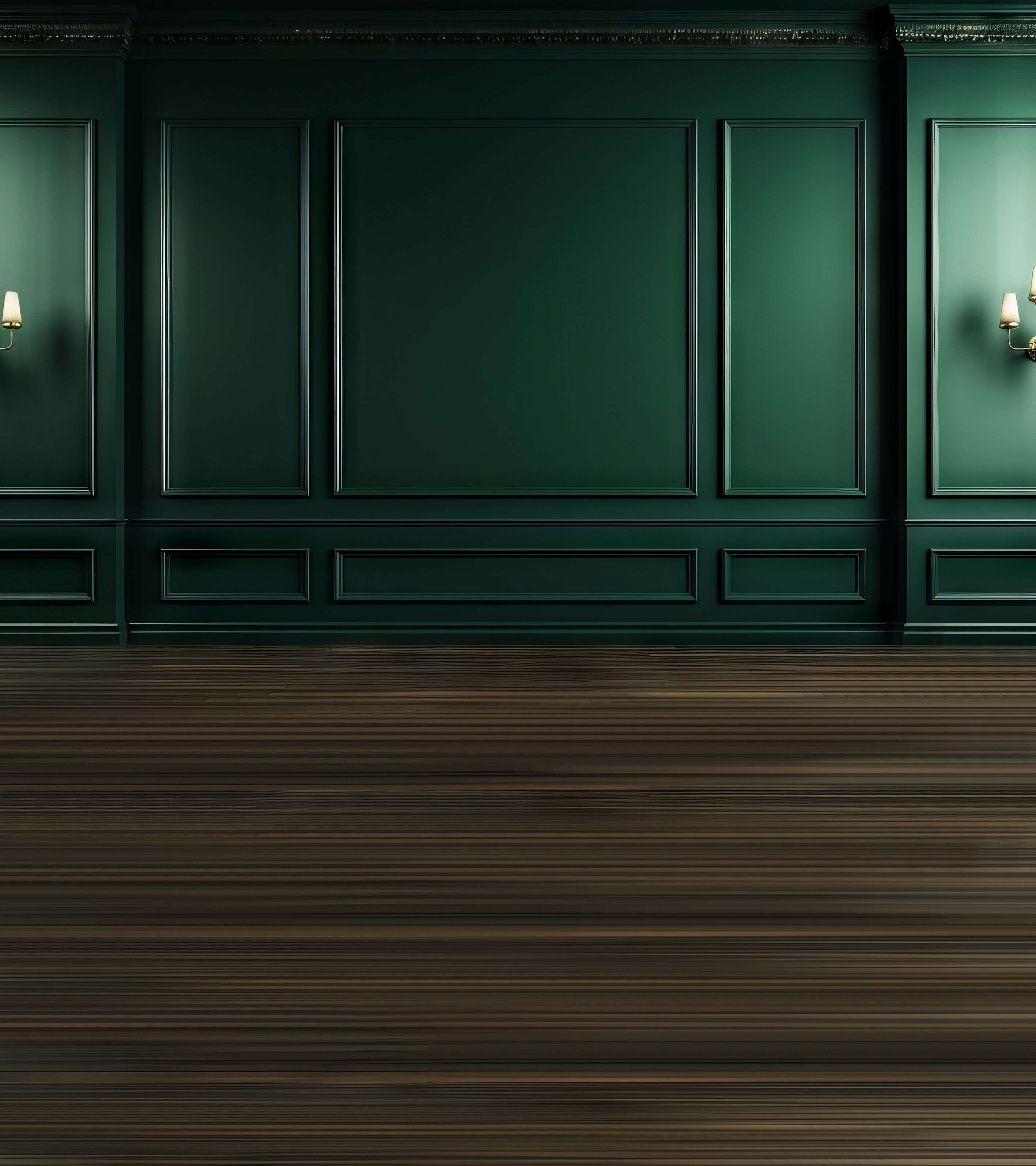 Moderner klassischer grüner Innenwandhintergrund RR6-75