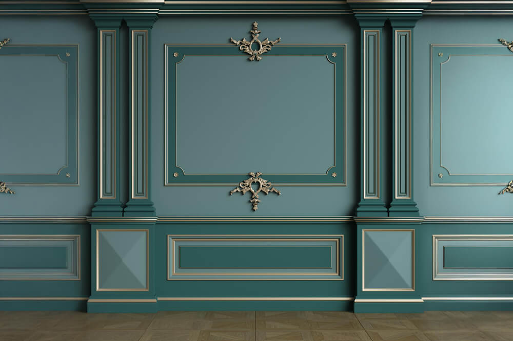 Classic Moulding Interieur Retro Wand Hintergrund RR6-79